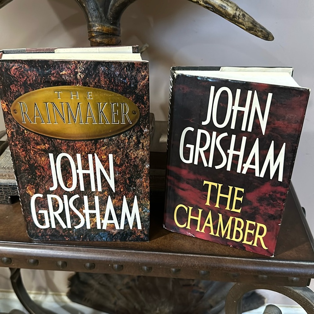 2 John Grisham books, hardcover